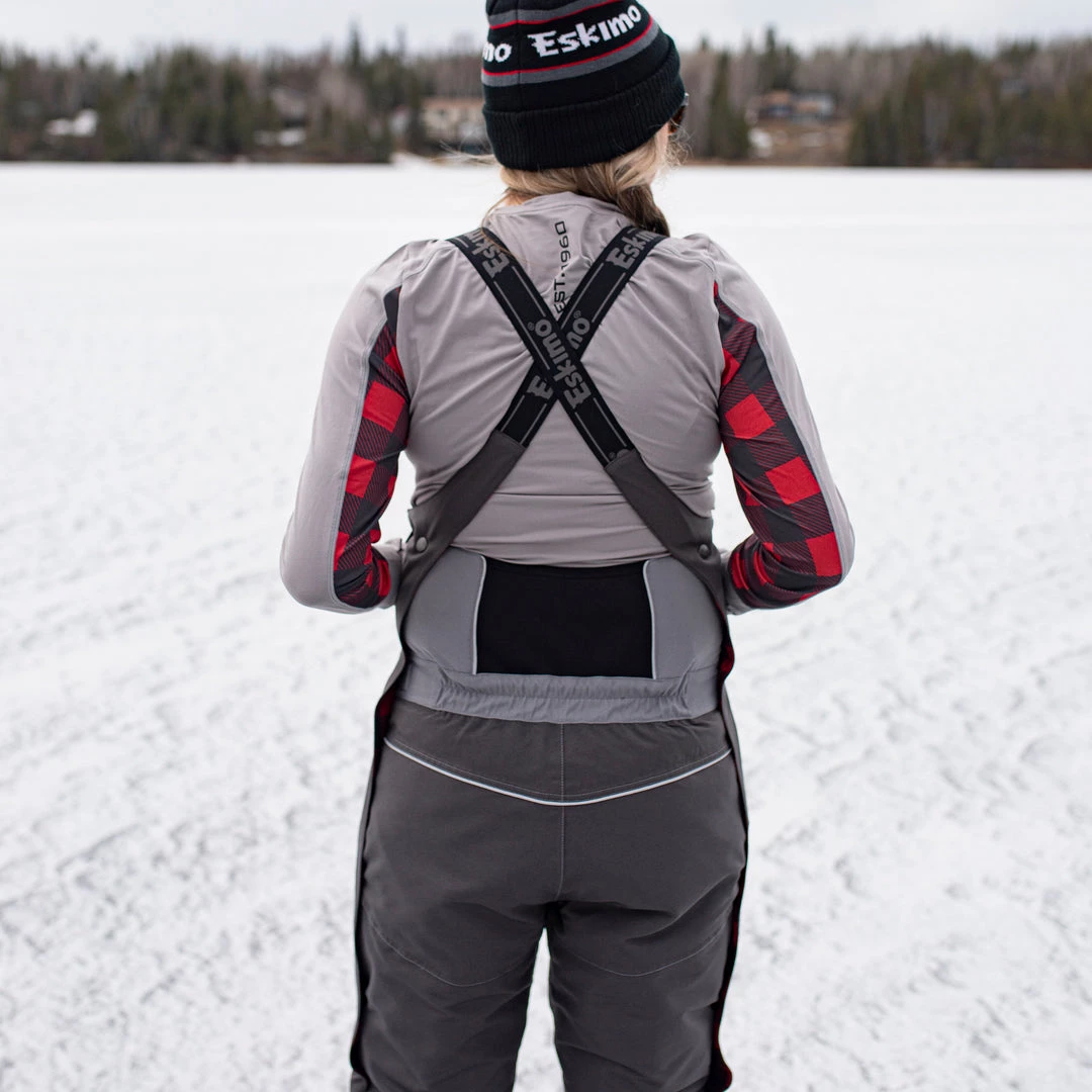 NEW-ESKIMO WOMEN'S FROST LEGEND BIB WITH UPLYFT FLOAT ASSIST & DROP SEAT 4 NEW-ESKIMO WOMEN'S FROST LEGEND BIB WITH UPLYFT FLOAT ASSIST & DROP SEAT