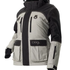 Fancy-Ladies Only! DSG Arctic Appeal 2.0 Ice Fishing Jacket - Black Realtree Wave®, Dusty Teal, Oatmeal
