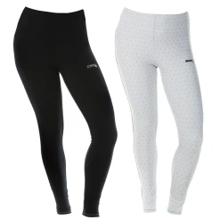 Fancy-Ladies Only! DSG D-Tech Base Layer Pant - Black Or White Snowflake