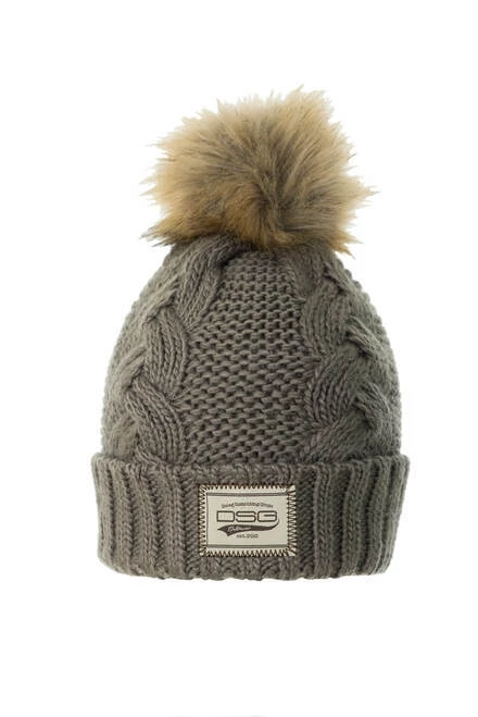 Fancy-Ladies Only! DSG Chunky Knit Pom Beanie - Tan, Navy Or Warm Grey 6 Fancy-Ladies Only! DSG Chunky Knit Pom Beanie - Tan, Navy Or Warm Grey