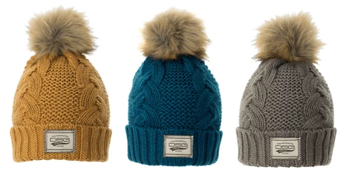 Fancy-Ladies Only! DSG Chunky Knit Pom Beanie - Tan, Navy Or Warm Grey 4 Fancy-Ladies Only! DSG Chunky Knit Pom Beanie - Tan, Navy Or Warm Grey