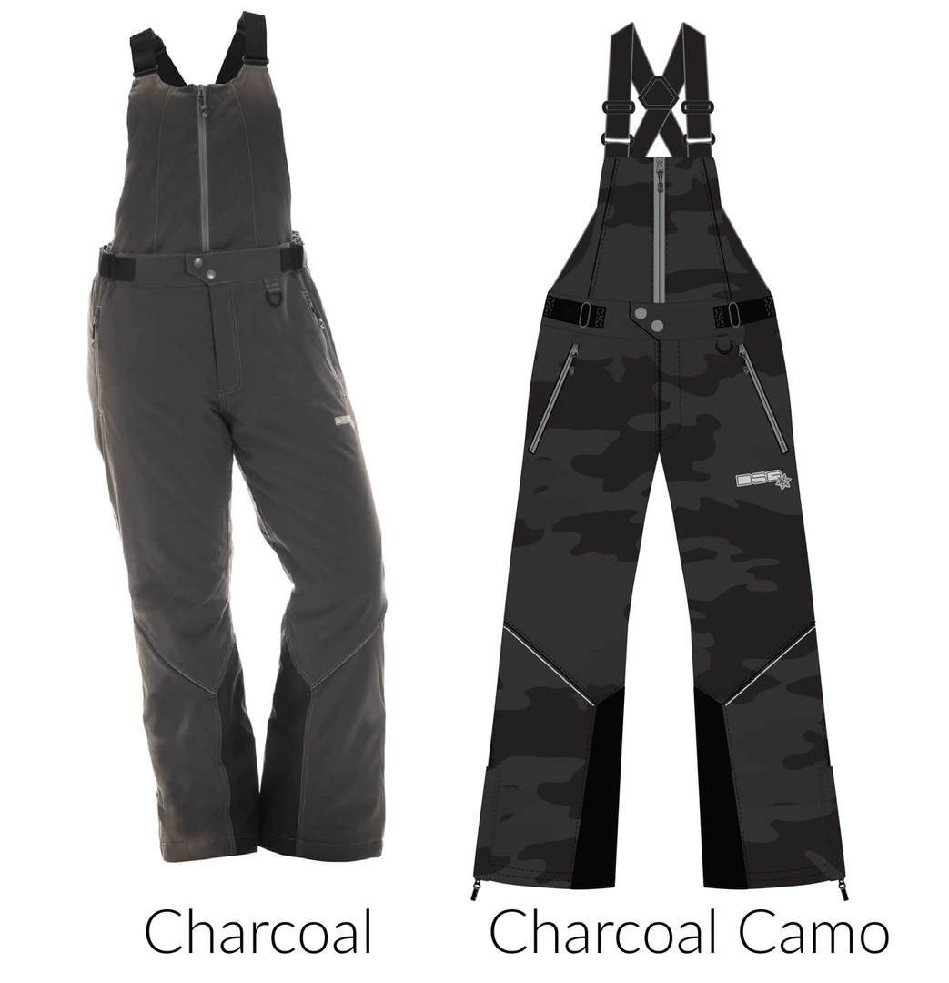 DSG Craze 5.0 Drop Seat Bib/Pant - Charcoal Or Charcoal Camo Fancy-Ladies Only! 3 DSG Craze 5.0 Drop Seat Bib/Pant - Charcoal Or Charcoal Camo Fancy-Ladies Only!