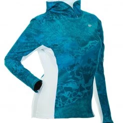 DSG Wave Shirt - Realtree Wave® Pattern - UPF 50 - Sea Blue Or Aqua