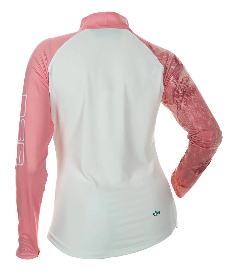 DSG Realtree Fishing® Camo 1/4 Zip Shirt - UPF 50 - Salmon Or Aqua Fancy-Ladies Only! 5 DSG Realtree Fishing® Camo 1/4 Zip Shirt - UPF 50 - Salmon Or Aqua Fancy-Ladies Only!