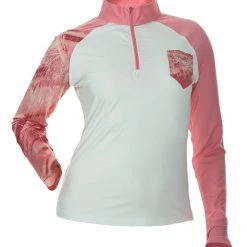 DSG Realtree Fishing® Camo 1/4 Zip Shirt - UPF 50 - Salmon Or Aqua Fancy-Ladies Only! 18 DSG Realtree Fishing® Camo 1/4 Zip Shirt - UPF 50 - Salmon Or Aqua Fancy-Ladies Only!