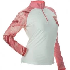 DSG Realtree Fishing® Camo 1/4 Zip Shirt - UPF 50 - Salmon Or Aqua Fancy-Ladies Only! 19 DSG Realtree Fishing® Camo 1/4 Zip Shirt - UPF 50 - Salmon Or Aqua Fancy-Ladies Only!