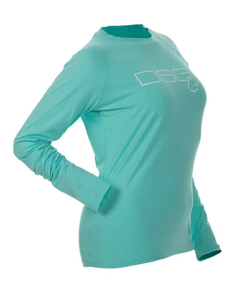 DSG Solid Shirt - UPF 50+ - Salmon, Aqua, Sea Blue, Rose Or Slate Fancy-Ladies Only! 7 DSG Solid Shirt - UPF 50+ - Salmon, Aqua, Sea Blue, Rose Or Slate Fancy-Ladies Only!