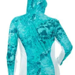DSG Wave Shirt - Realtree Wave® Pattern - UPF 50 - Sea Blue Or Aqua