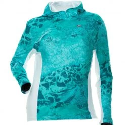 DSG Wave Shirt - Realtree Wave® Pattern - UPF 50 - Sea Blue Or Aqua