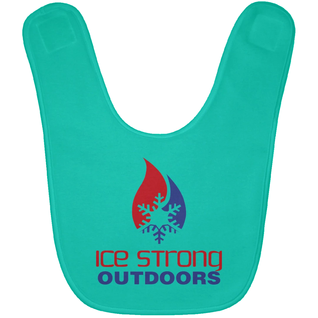 CustomCat Ice Strong Baby Bib Patriotic Logo (LOTS Of Bib Color Choices) 16 CustomCat Ice Strong Baby Bib Patriotic Logo (LOTS Of Bib Color Choices)