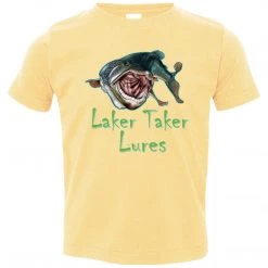 CustomCat Toddler Laker Taker Lures Jersey SS T-Shirt (10 Color Choices) Laker Taker Lures & Swag