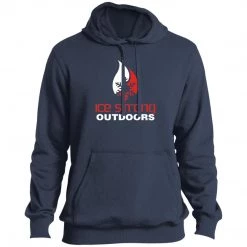 CustomCat Men's TALL Pullover Hooded Sweatshirt Red & White Logo (Black, Forest Green, Graphite, Navy, Royal) Men's Ice Strong Apparel