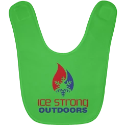 CustomCat Ice Strong Baby Bib Patriotic Logo (LOTS Of Bib Color Choices) 25 CustomCat Ice Strong Baby Bib Patriotic Logo (LOTS Of Bib Color Choices)