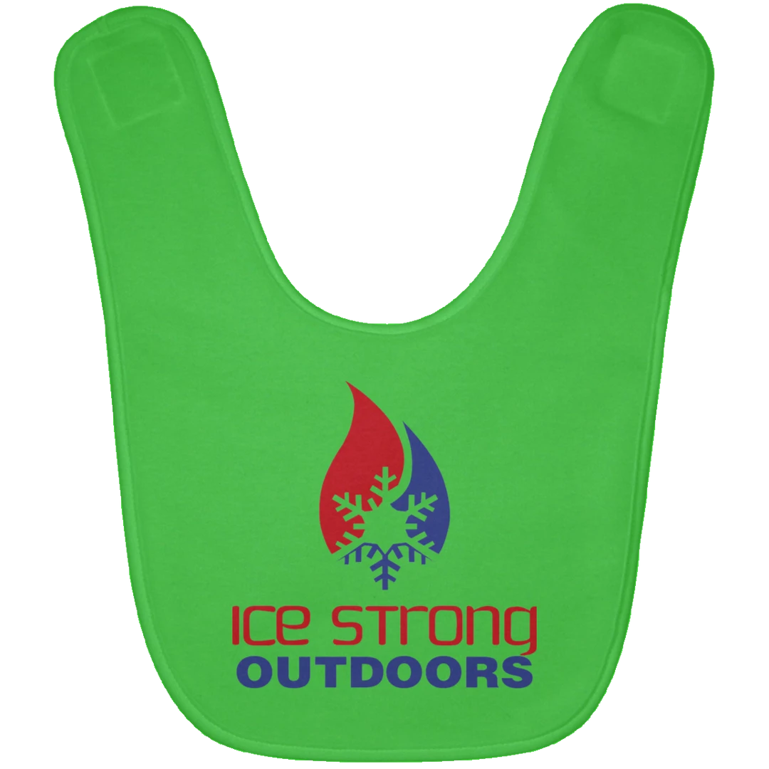 CustomCat Ice Strong Baby Bib Patriotic Logo (LOTS Of Bib Color Choices) 10 CustomCat Ice Strong Baby Bib Patriotic Logo (LOTS Of Bib Color Choices)