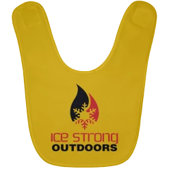 CustomCat Ice Strong Baby Bib Original Logo (LOTS Of Bib Color Choices) Infant Ice Strong Apparel