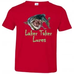 CustomCat Toddler Laker Taker Lures Jersey SS T-Shirt (10 Color Choices) Laker Taker Lures & Swag