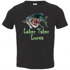 CustomCat Toddler Laker Taker Lures Jersey SS T-Shirt (10 Color Choices) Laker Taker Lures & Swag