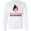 CustomCat Men's Long Sleeve Laker Taker Tee - Red/Black Logo Laker Taker Lures & Swag