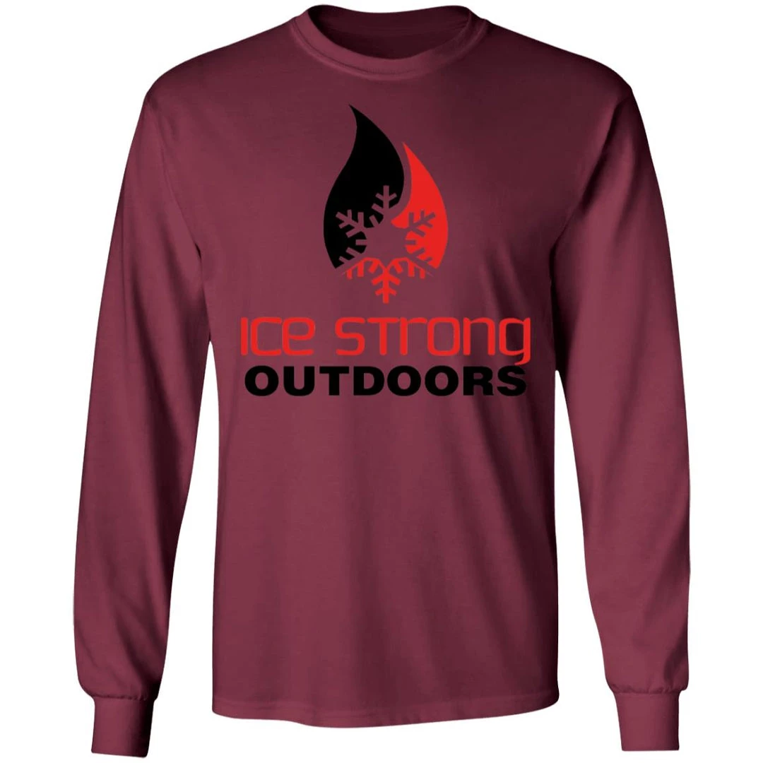 CustomCat Men's Long Sleeve Laker Taker Tee - Red/Black Logo Laker Taker Lures & Swag 15 CustomCat Men's Long Sleeve Laker Taker Tee - Red/Black Logo Laker Taker Lures & Swag