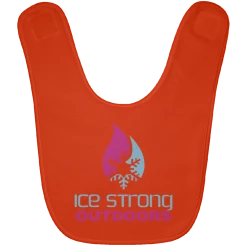 CustomCat Ice Strong Baby Bib Blue & Pink Logo (LOTS Of Bib Color Choices) Infant Ice Strong Apparel 30 CustomCat Ice Strong Baby Bib Blue & Pink Logo (LOTS Of Bib Color Choices) Infant Ice Strong Apparel