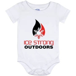 CustomCat Ice Strong Baby Onesie 12 Month Original Logo