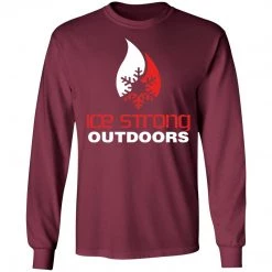 CustomCat Men's Long Sleeve Laker Taker Tee - Red/White Logo Laker Taker Lures & Swag