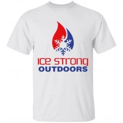 CustomCat Laker Taker Lures & Swag Men's Ice Strong Patriotic Logo Front/Laker Taker Back Regular Size Ultra Cotton T-Shirt (12 Color Choices)