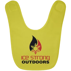 CustomCat Ice Strong Baby Bib Original Logo (LOTS Of Bib Color Choices) Infant Ice Strong Apparel