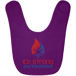 CustomCat Ice Strong Baby Bib Patriotic Logo (LOTS Of Bib Color Choices) 29 CustomCat Ice Strong Baby Bib Patriotic Logo (LOTS Of Bib Color Choices)