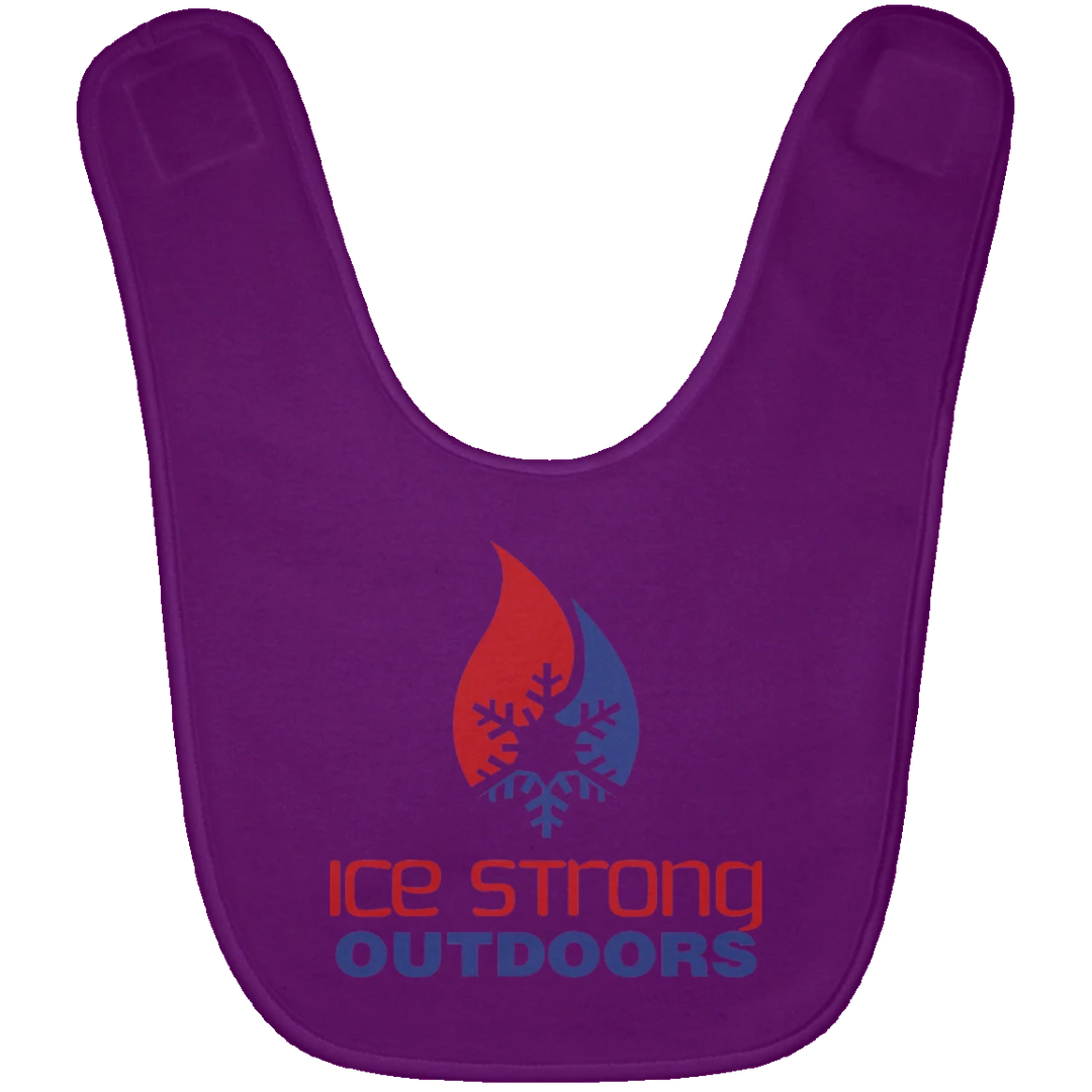 CustomCat Ice Strong Baby Bib Patriotic Logo (LOTS Of Bib Color Choices) 14 CustomCat Ice Strong Baby Bib Patriotic Logo (LOTS Of Bib Color Choices)