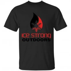 CustomCat Men's Ice Strong Original Logo Front/Laker Taker Back Regular Size Ultra Cotton T-Shirt (11 Color Choices) Laker Taker Lures & Swag