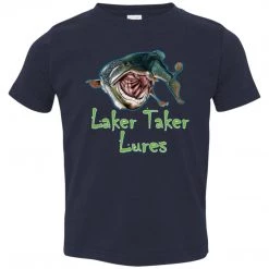 CustomCat Toddler Laker Taker Lures Jersey SS T-Shirt (10 Color Choices) Laker Taker Lures & Swag