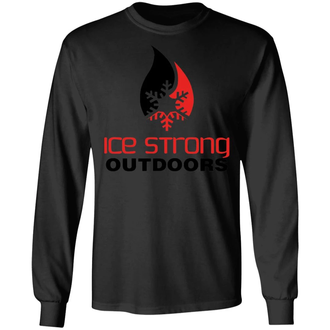 CustomCat Men's Long Sleeve Laker Taker Tee - Red/Black Logo Laker Taker Lures & Swag 9 CustomCat Men's Long Sleeve Laker Taker Tee - Red/Black Logo Laker Taker Lures & Swag