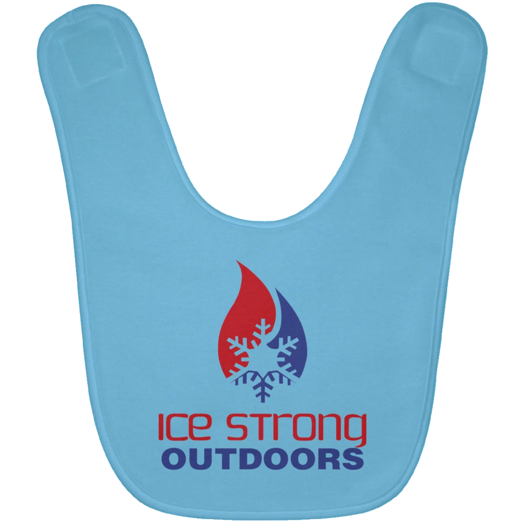 CustomCat Ice Strong Baby Bib Patriotic Logo (LOTS Of Bib Color Choices) 7 CustomCat Ice Strong Baby Bib Patriotic Logo (LOTS Of Bib Color Choices)
