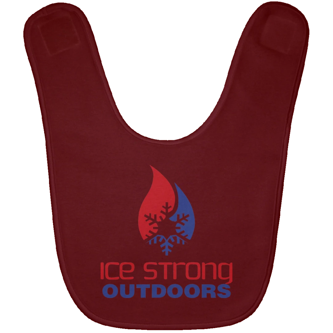 CustomCat Ice Strong Baby Bib Patriotic Logo (LOTS Of Bib Color Choices) 11 CustomCat Ice Strong Baby Bib Patriotic Logo (LOTS Of Bib Color Choices)