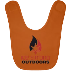 CustomCat Ice Strong Baby Bib Original Logo (LOTS Of Bib Color Choices) Infant Ice Strong Apparel