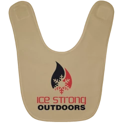 CustomCat Ice Strong Baby Bib Original Logo (LOTS Of Bib Color Choices) Infant Ice Strong Apparel