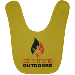 CustomCat Ice Strong Baby Bib Original Logo (LOTS Of Bib Color Choices) Infant Ice Strong Apparel