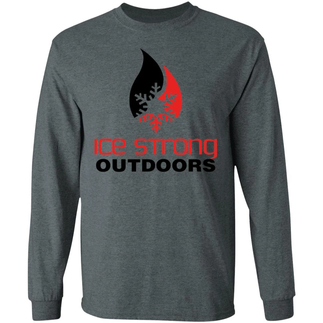 CustomCat Men's Long Sleeve Laker Taker Tee - Red/Black Logo Laker Taker Lures & Swag 13 CustomCat Men's Long Sleeve Laker Taker Tee - Red/Black Logo Laker Taker Lures & Swag