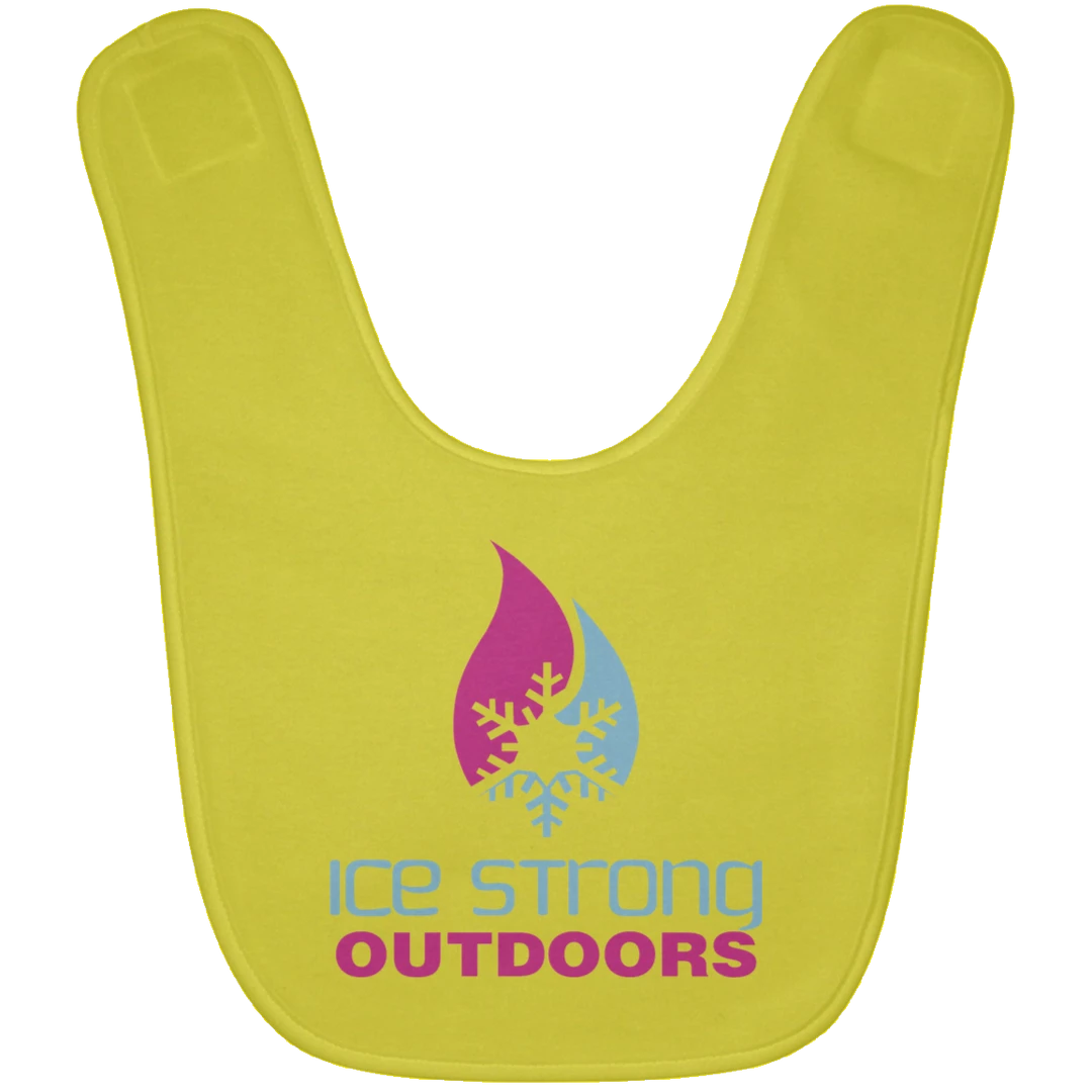 CustomCat Ice Strong Baby Bib Blue & Pink Logo (LOTS Of Bib Color Choices) Infant Ice Strong Apparel 18 CustomCat Ice Strong Baby Bib Blue & Pink Logo (LOTS Of Bib Color Choices) Infant Ice Strong Apparel
