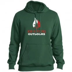CustomCat Men's TALL Pullover Hooded Sweatshirt Red & White Logo (Black, Forest Green, Graphite, Navy, Royal) Men's Ice Strong Apparel