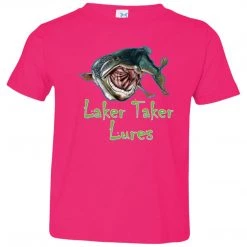 CustomCat Toddler Laker Taker Lures Jersey SS T-Shirt (10 Color Choices) Laker Taker Lures & Swag