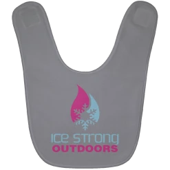 CustomCat Ice Strong Baby Bib Blue & Pink Logo (LOTS Of Bib Color Choices) Infant Ice Strong Apparel 25 CustomCat Ice Strong Baby Bib Blue & Pink Logo (LOTS Of Bib Color Choices) Infant Ice Strong Apparel