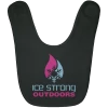 CustomCat Ice Strong Baby Bib Blue & Pink Logo (LOTS Of Bib Color Choices) Infant Ice Strong Apparel
