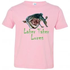 CustomCat Toddler Laker Taker Lures Jersey SS T-Shirt (10 Color Choices) Laker Taker Lures & Swag