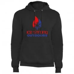 CustomCat Men's Regular Pullover Hooded Sweatshirt Patriotic Logo (Athletic Heather, Charcoal, Black, Navy, Royal, Olive) Men's Ice Strong Apparel