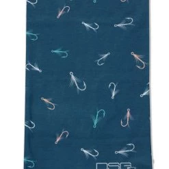 DSG Emery Neck Gaiter - UPF 50+ - Pink Bones, Blue Fish Hooks Or White Coral