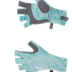 DSG Kristina Fishing Glove - Realtree Fishing® Pattern Or Realtree Wave Pattern® - Salmon, Navy Or Aqua - UPF 50+ Fancy-Ladies Only!