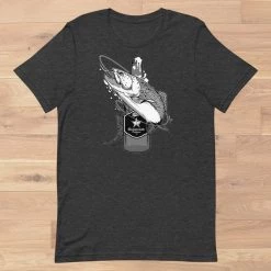 Rockstarlette Fishing And Beer, Loose Fit T Shirt, Heather Blue, Charcoal Or Raspberry