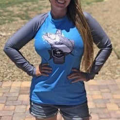 Rockstarlette Fishing And Beer Fishing Logo, UPF 40, Sun Shirt/Rash Guard 14 Rockstarlette Fishing And Beer Fishing Logo, UPF 40, Sun Shirt/Rash Guard